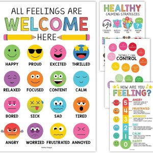 Feelings Posters | Set of 4 | Educational Posters - Colorful